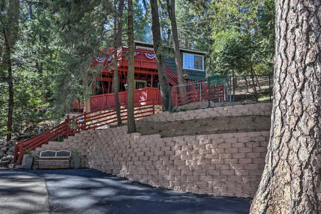Boho Crestline Cabin, 1 Mile To Lake Gregory! Exterior foto